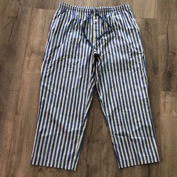 Worn once - STAFFORD 100% Cotton Men’s Sleep Pants / Pajama Bottoms - Picture 6 of 9